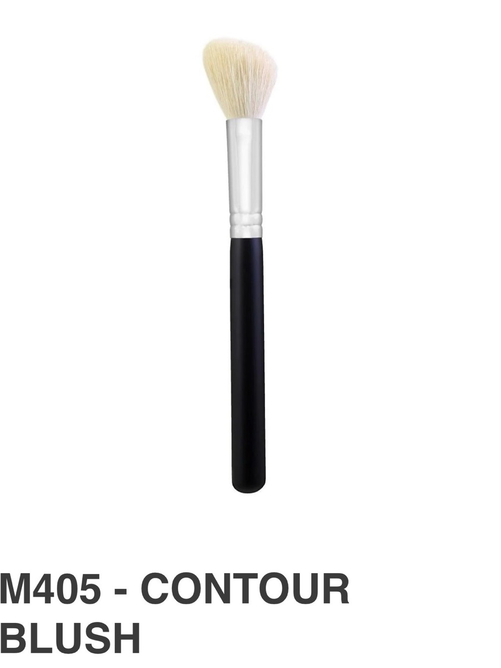 Morphe M405 Contour Blush Brush - Black Handle, Cream Bristles